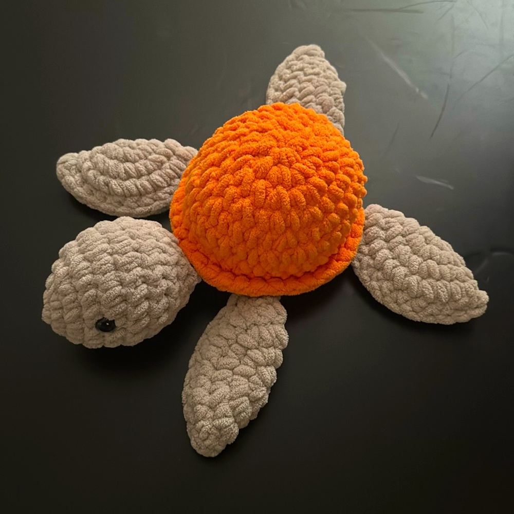 Handmade turtle toy. Like new condition.
